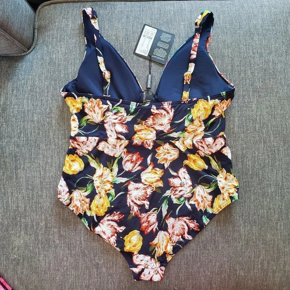 Jessica Allen Galleria underwire Multicolor Sz 10 One-piece Swimsuit - Picture 8 of 16